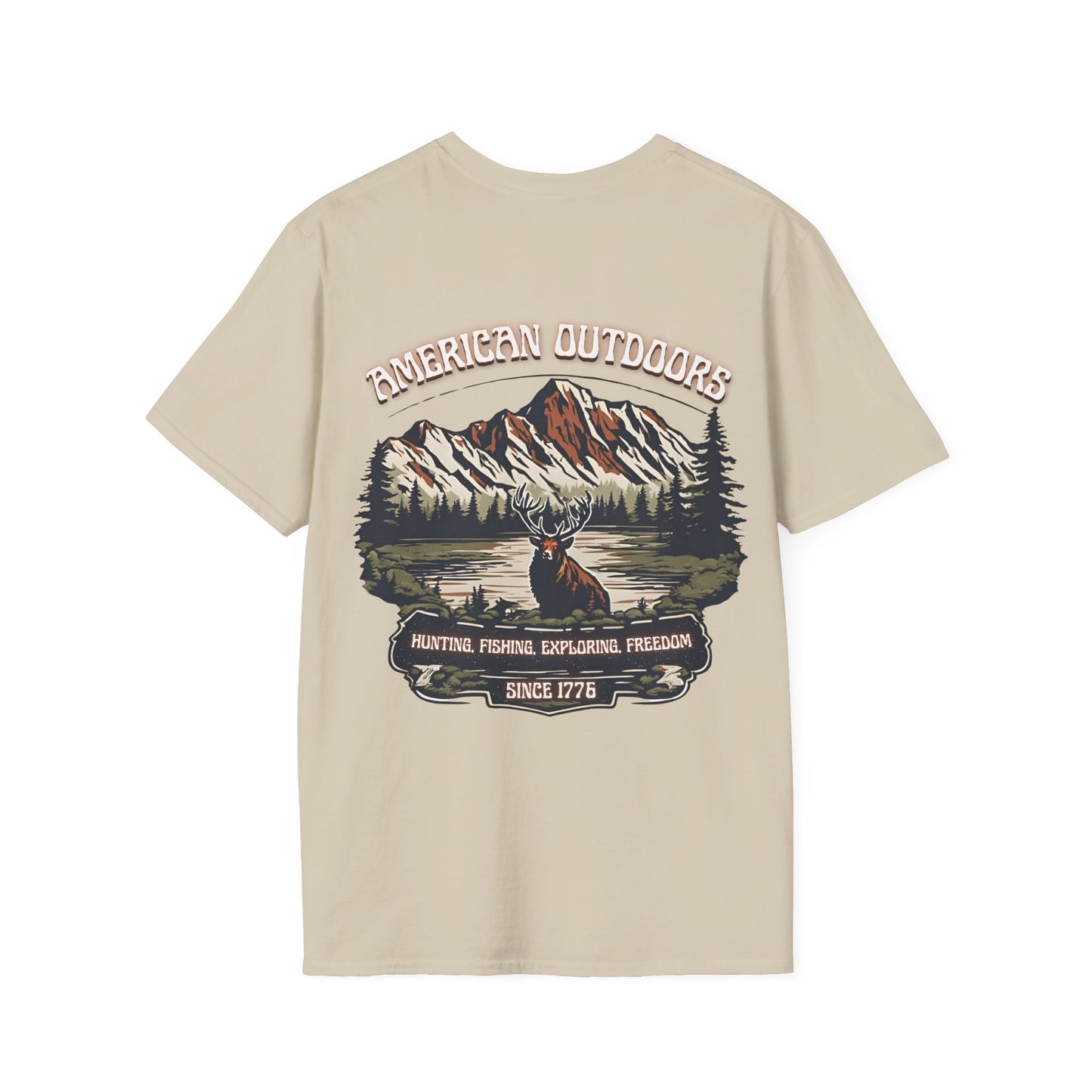 "American Outdoors" Sand Tee