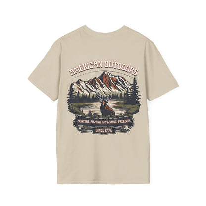 "American Outdoors" Sand Tee