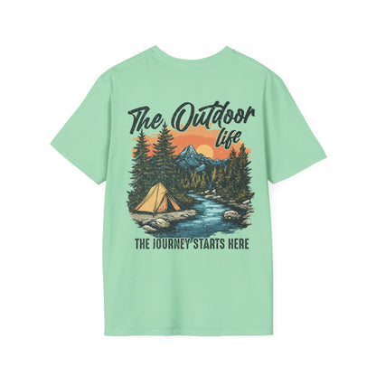 "The Outdoor Life" Mint Green Tee