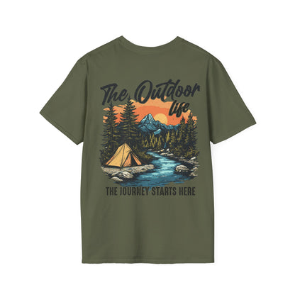 "The Outdoor Life" Military Green Tee