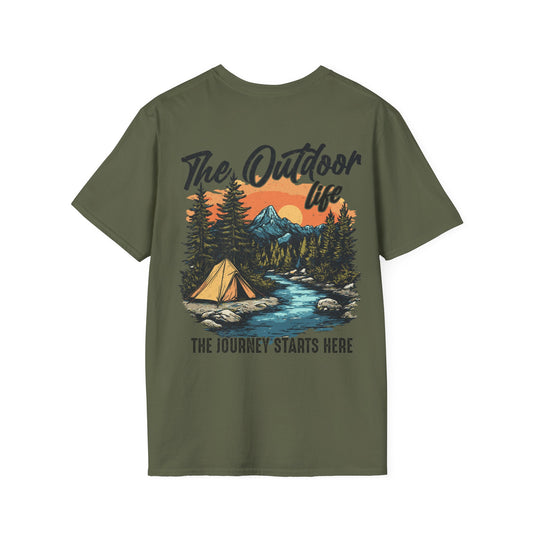 "The Outdoor Life" Military Green Tee