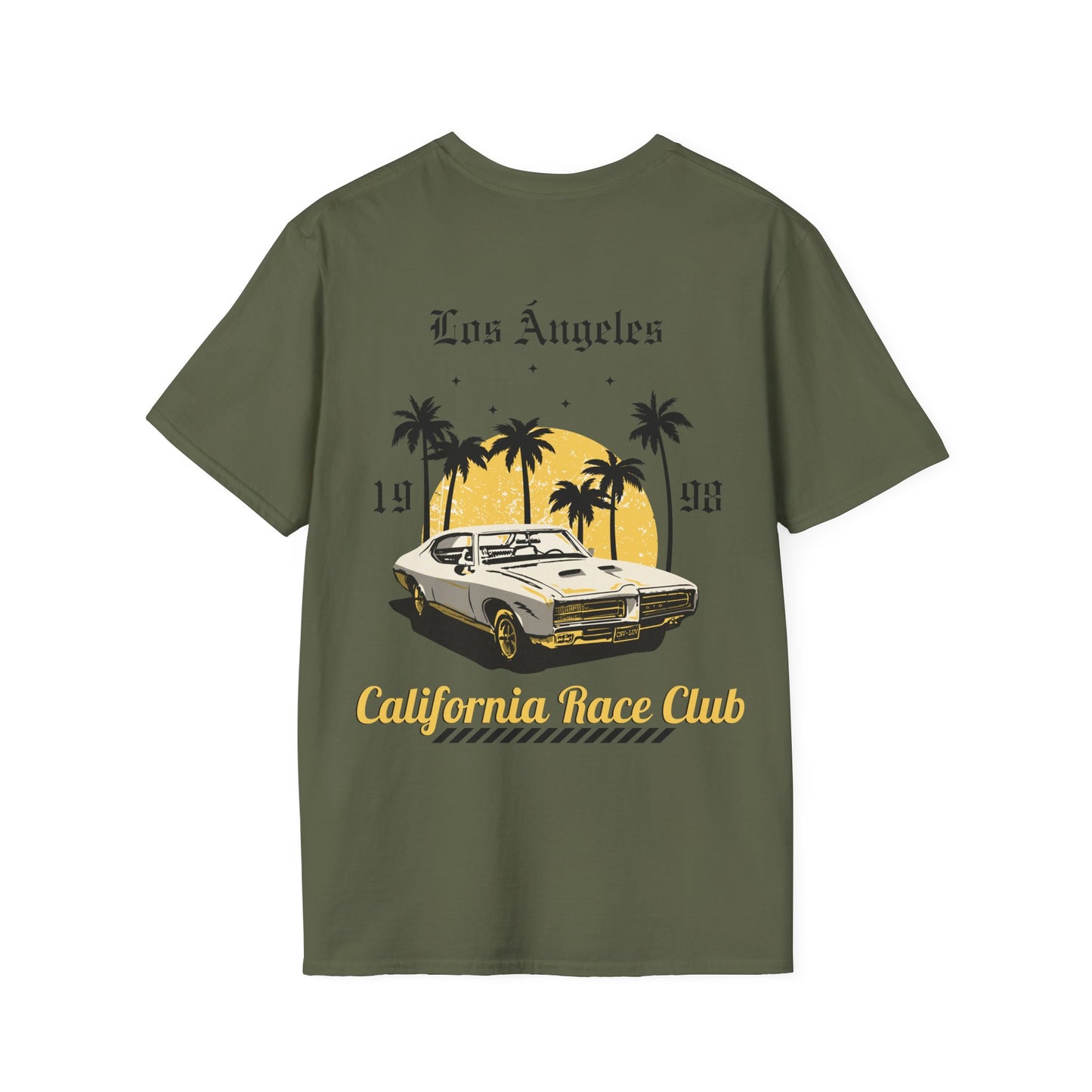 "California Race Club" Military Green Tee