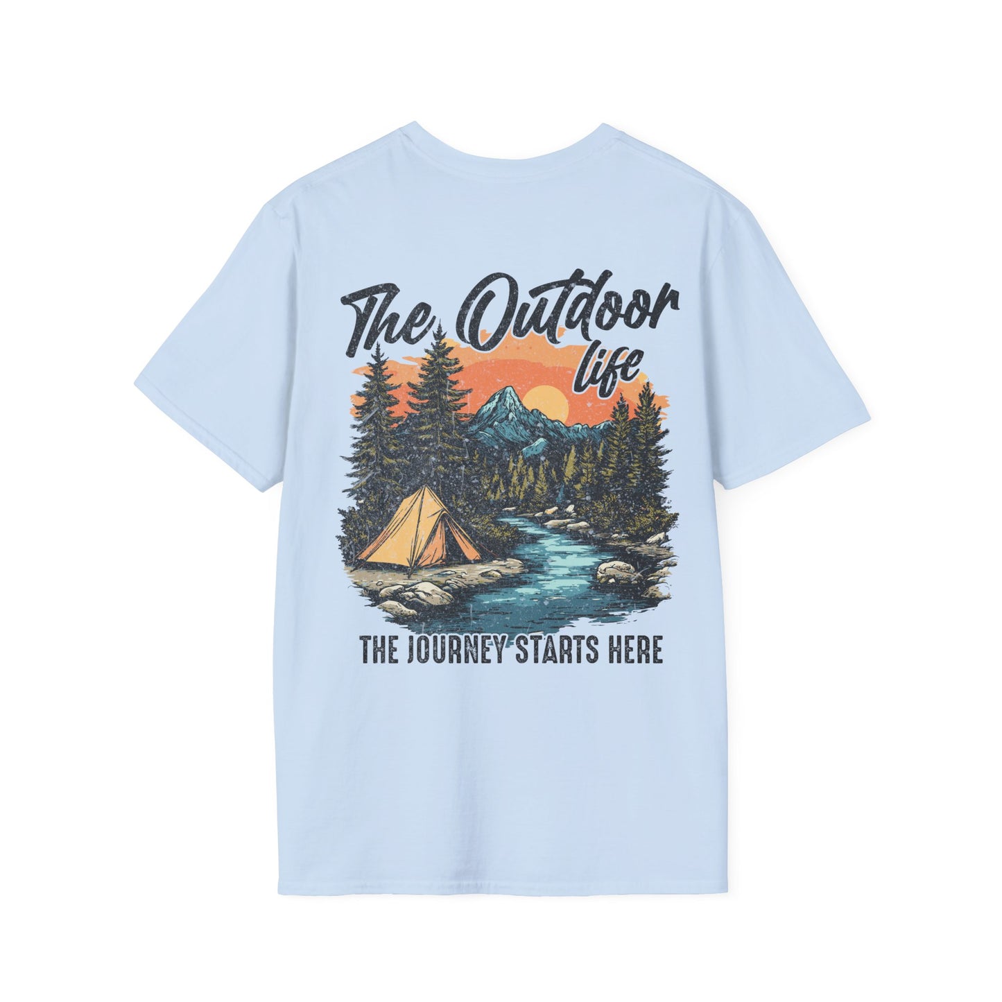 "The Outdoor Life" Light Blue Tee